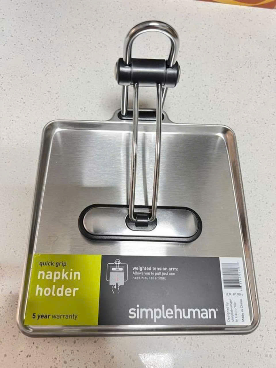 Chặn Giấy Ăn Simplehuman, Dụng Cụ Nhà Bếp Tiện Dụng, Chất Liệu Thép Không Gỉ Bền Đẹp, Nhập Đức Hàng chính hãng