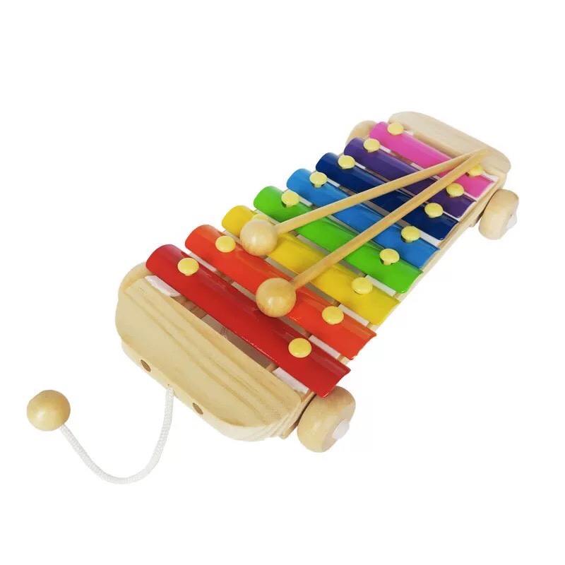 Đồ Chơi Đàn Gõ Xylophone 8 Thanh Giúp Bé Phát Triển Năng Khiếu Âm Nhạc Tặng Kèm Bộ Thẻ Cho Bé Học Chữ Cái Và Số Đếm