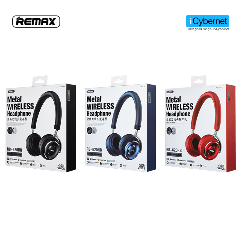 Tai nghe bluetooth chụp tai Remax RB-620HB kiểu dáng on-ear - Hàng chính hãng