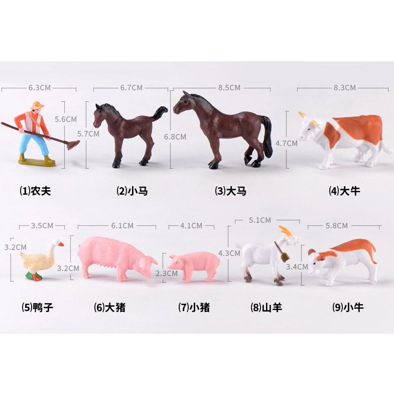 Bộ nông trại decor làm tiểu cảnh, terarrium quà tặng trang trí