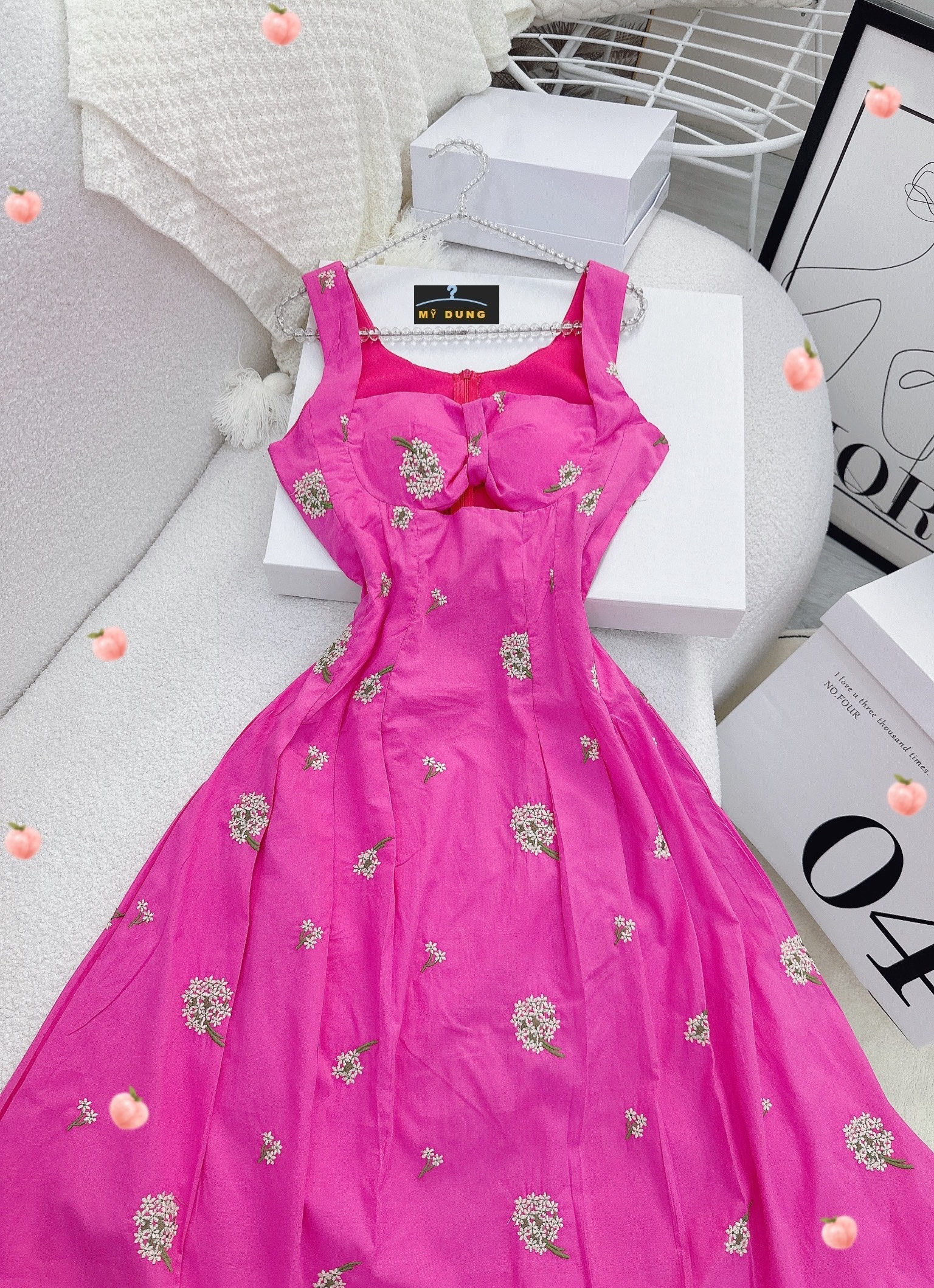 SIÊU SIÊU NGỌT NGỌT VỚI EM-ĐẦM MIDI HOA THÊU- STYE TIỂU THƯ NHẸ NHÀNG- SANG TRỌNG, ĐÁNG YÊU, GỢI CẢM - HÀNG THIẾT KỂ LOẠI 1, FORM CHUẨN KHÔNG CẦN CHỈNH, MÊ LẮM CÁC NÀNG ƠI