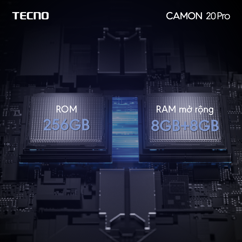 Điện thoại Tecno CAMON 20 Pro 8GB/256GB - Camera 64MP + 32MP | Helio G99 | 5000 mAh/ 33W | 6.7'' FHD AMOLED - Hàng Chính Hãng - BH 13 Tháng