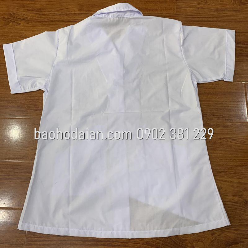 Quần áo blouse nữ màu trắng cho bác sĩ, dược sĩ, y tá, thẩm mỹ viện, tạp vụ