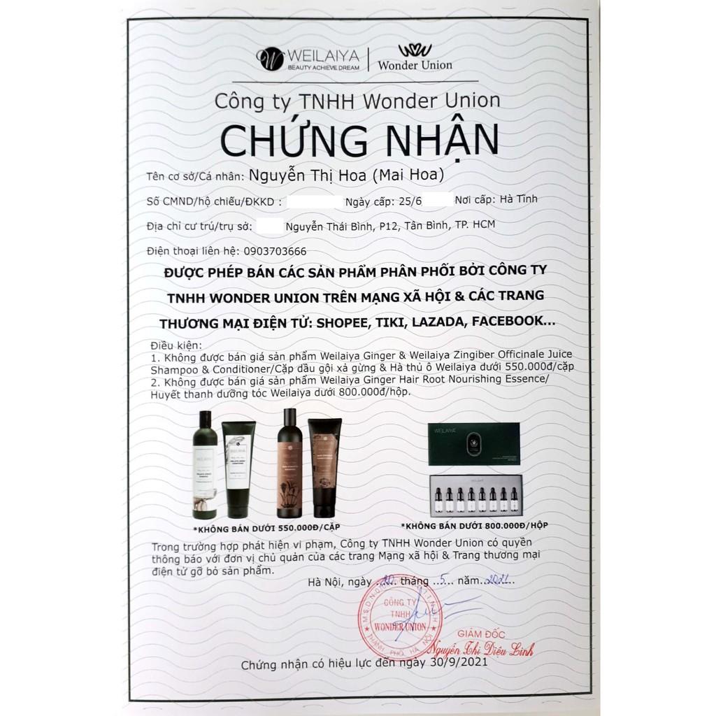 Serum Huyết Thanh Mọc Tóc Weilaiya Hỗ Trợ Giảm Rụng, Kích Mọc Tóc Nhanh - Set 8 Lọ x 5ml