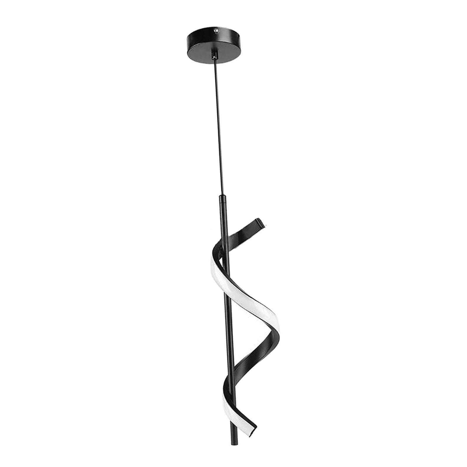 LED Pendant Light Hanging Lamp Modern Decor Lighting Adjustable Chandelier Spiral Ceiling Light Fixture for Club Loft Entryway Porch Hallway