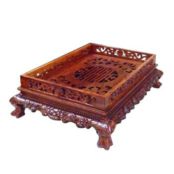 Khay trà gỗ hương loại lớn