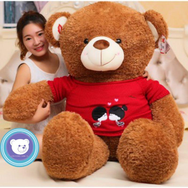 Gấu bông teddy - Teddy Kiss Me cao cấp - Gấu Bông Hana