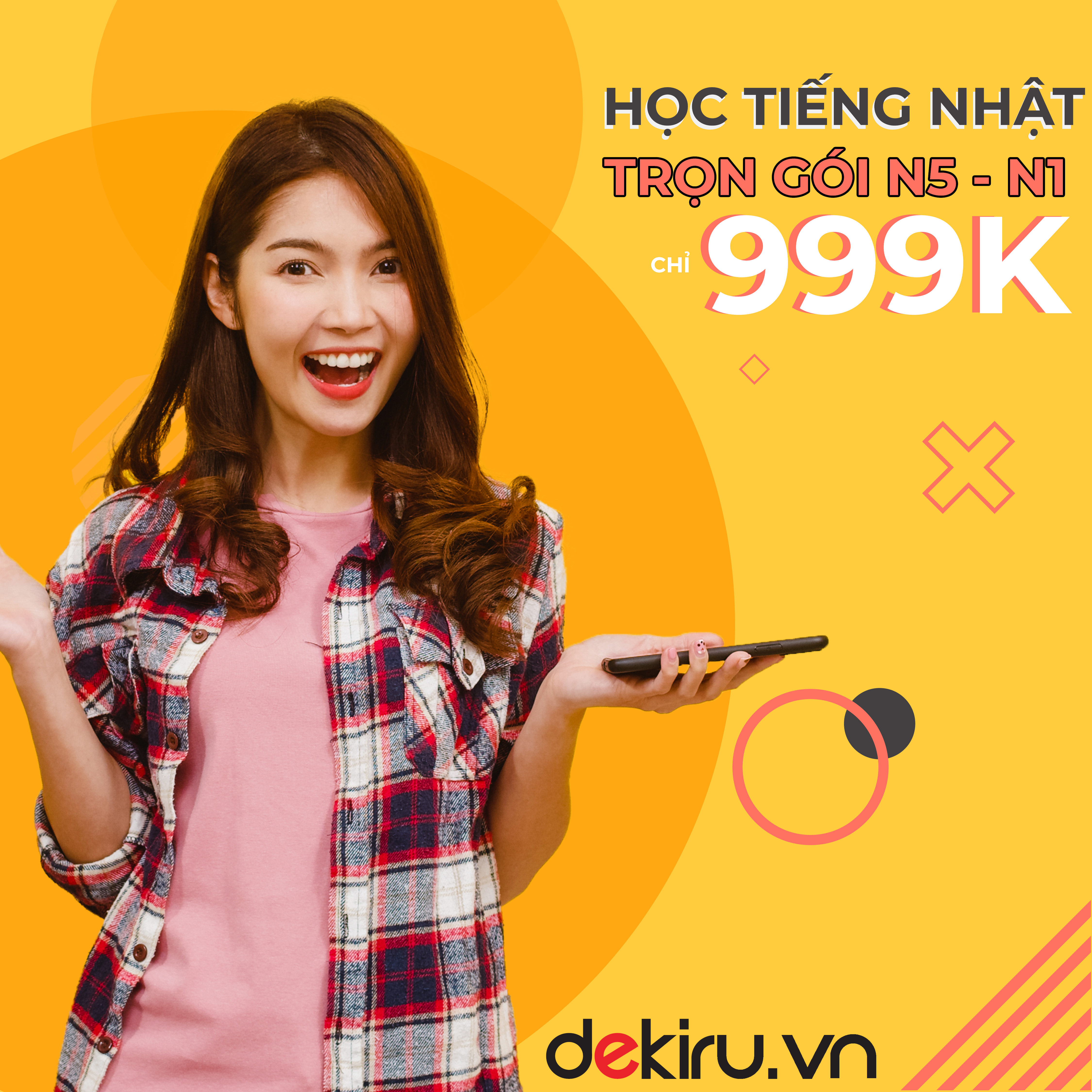 Khóa học Tiếng Nhật online Dekiru Full N5 - N2