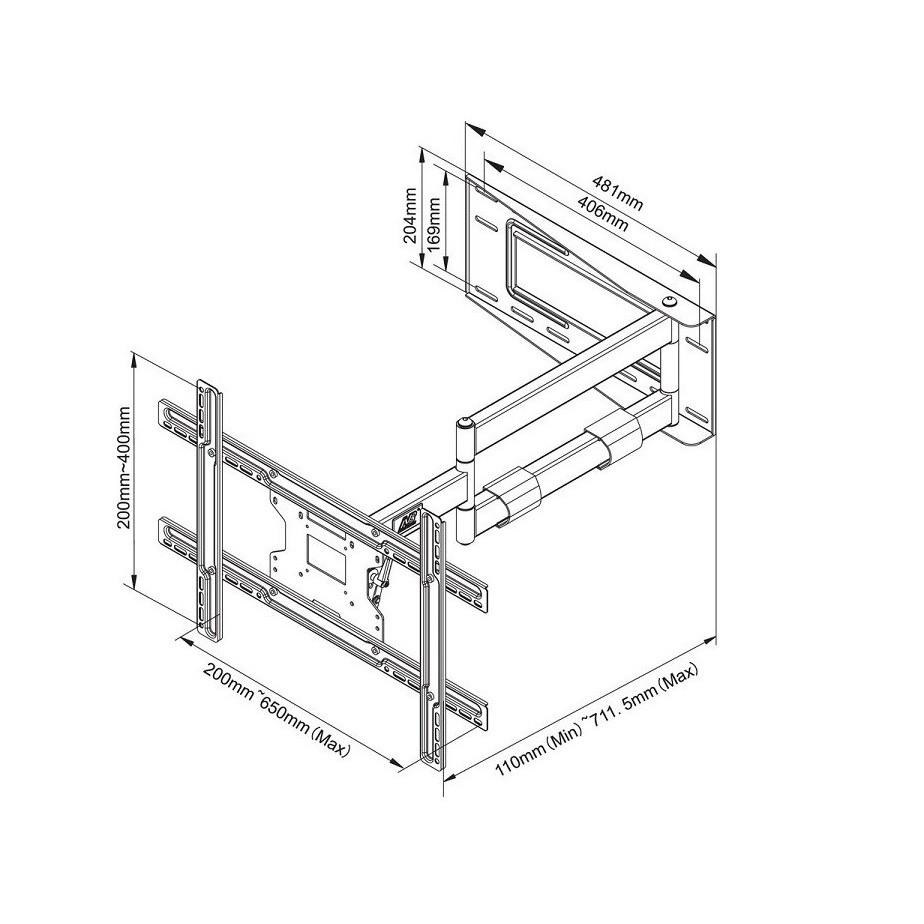 GIÁ TREO TIVI ĐA NĂNG SP2 40-70 INCH