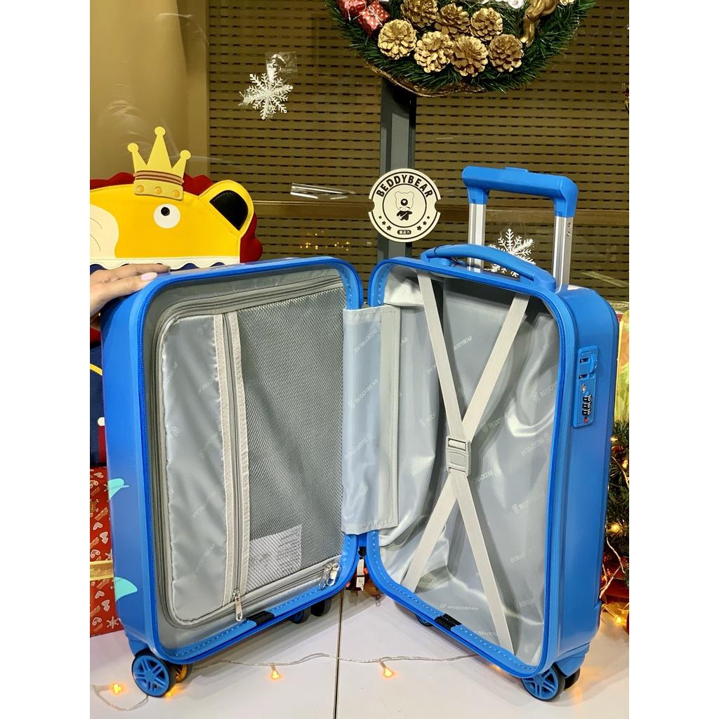 Vali Kéo Cho Trẻ Em BeddyBear / Beddy bear/ 17 inch/ họa tiết Sư Tử bé trai /gái /chống va đập / Bánh xe đôi xoay 360 độ