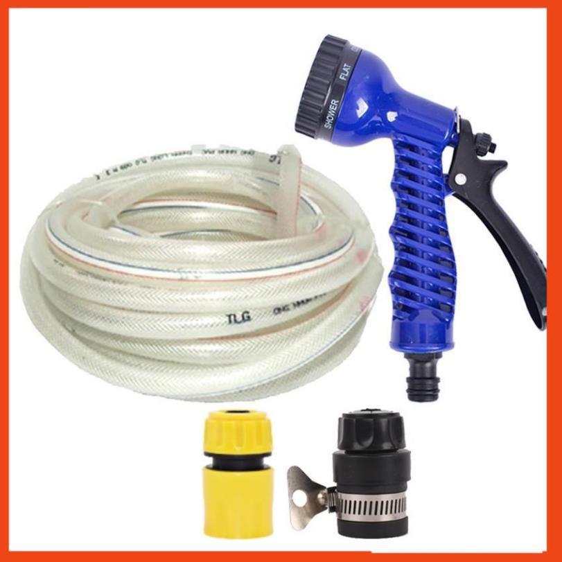 Bộ dây tăng áp 3 lần vòi xịt nước rửa xe, tưới cây loại 7-10m 206843