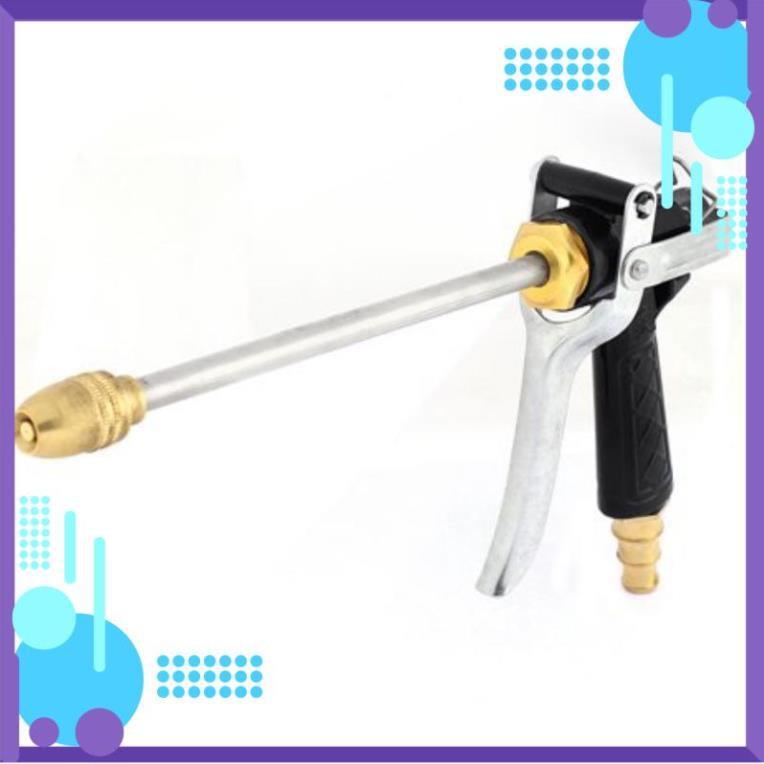 ️ Bộ dây vòi xịt nước rửa xe, tưới cây , tăng áp 3 lần, loại 3m, 5m 206318Dđầu đồng, cút, nối PE, d.vàng