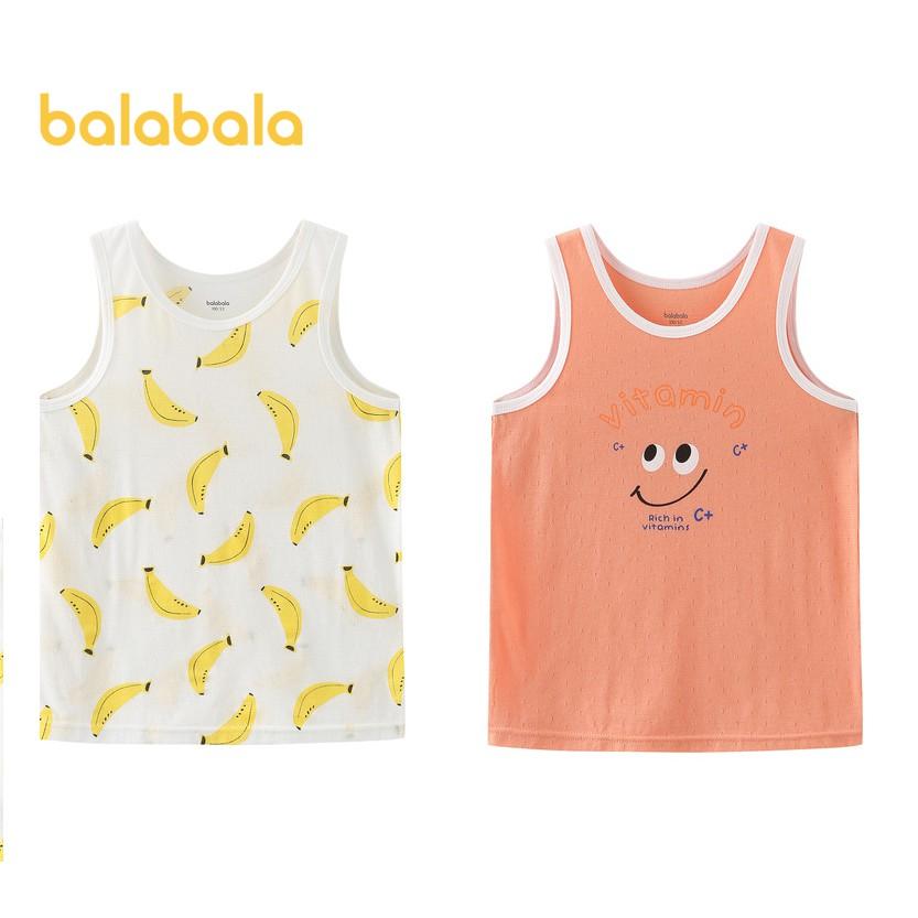 Set 2 áo ba lỗ bé trai hãng BALABALA chất cotton cực mát và đáng yêu