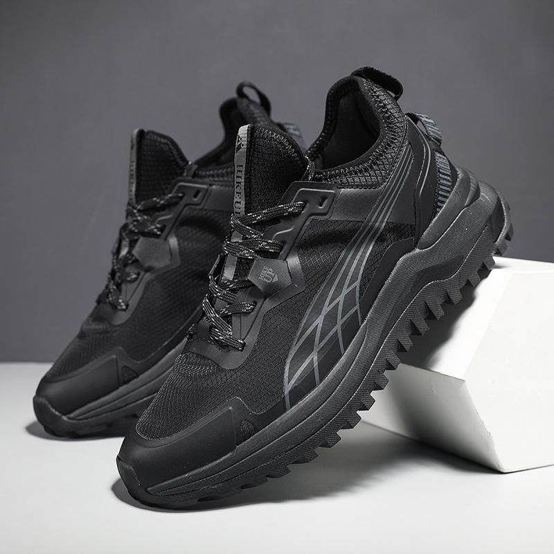 Đi bộ đi bộ đi bộ đi bộ đi bộ đi bộ đường dài thể thao ngoài trời. Color: Black Shoe Size: 45