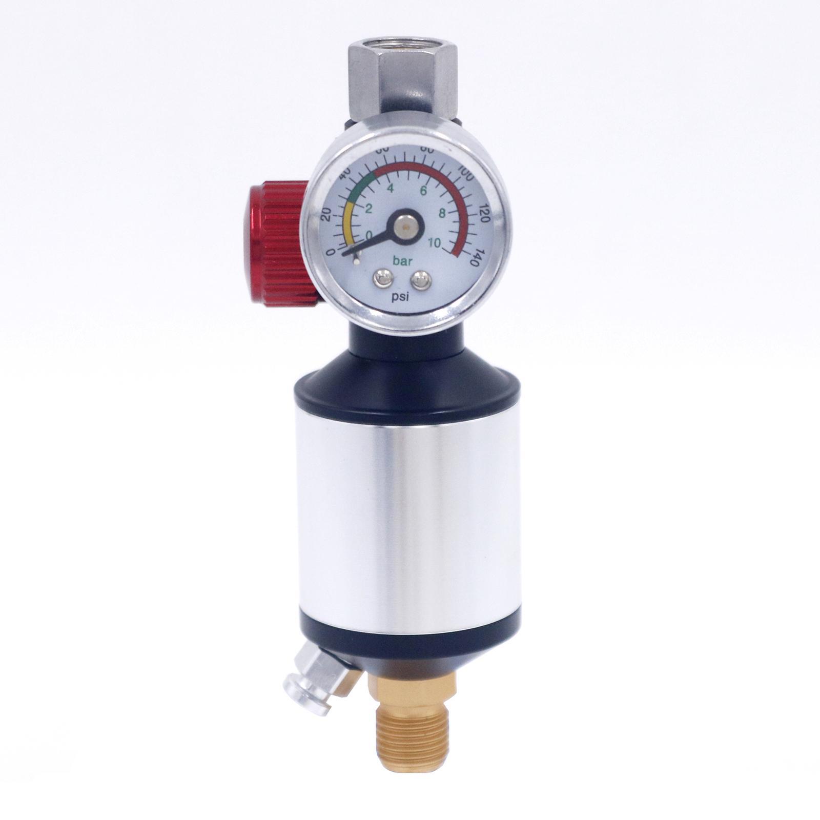 3 Pieces Spray Gun Regulator Gauge with Air Filter Oil Water Separator Tool