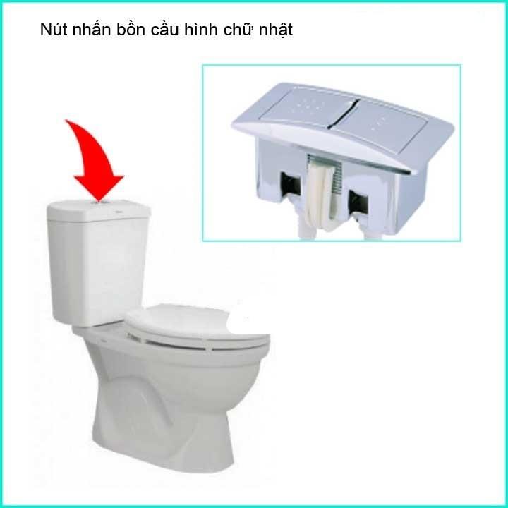 nút nhấn xả bồn cầu hình chữ nhật