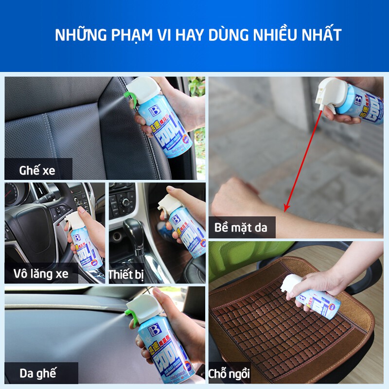 Bình xịt làm lạnh tức thời ô tô xe máy Instant Freeze Cool 260ml - Làm lạnh nhanh, khử mùi hiệu quả