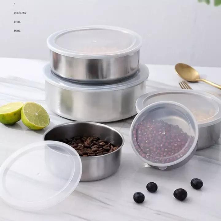 Bộ 5 thố inox đựng thực phẩm có kèm nắp đậy đa năng