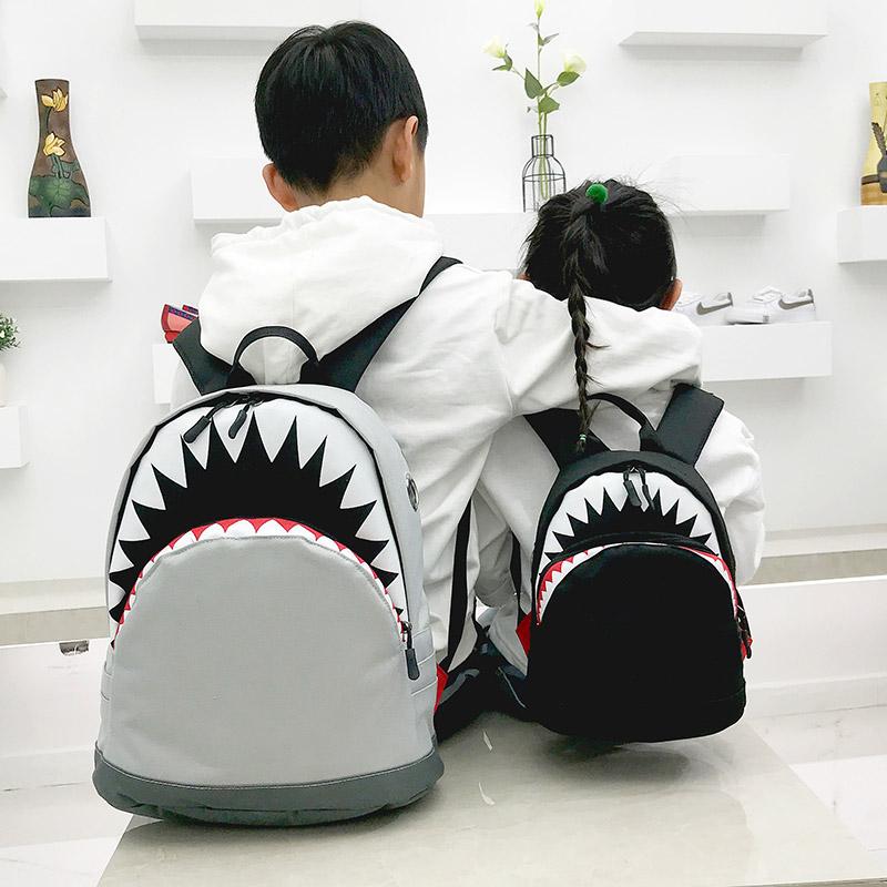 Trẻ Em Ba Lô Canvas Trẻ Em 3D Mô Hình Cá Mập Học Túi Bé Mochilas Của Trẻ Học Cho Mẫu Giáo Bé Trai Và Bé Gái ba Lô