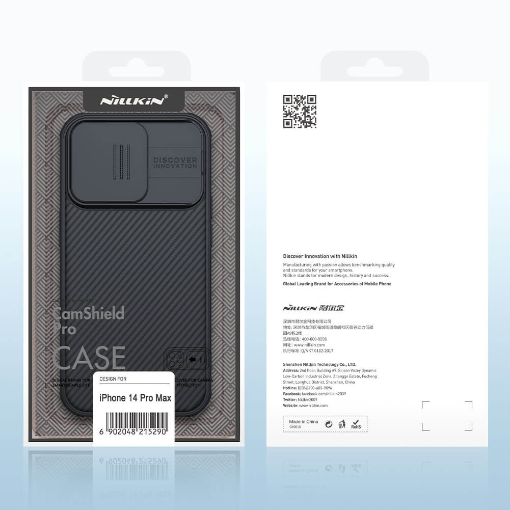 Ốp lưng chống sốc cho iPhone 14 Pro Max (6.7 inch) bảo vệ Camera hiệu Nillkin Camshield Pro chống sốc cực tốt, chất liệu cao cấp, có khung & nắp đậy bảo vệ Camera - hàng nhập khẩu