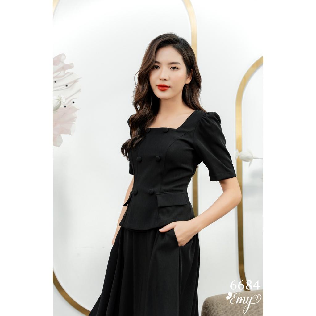 EMY EM6684 Sét Rời Áo +CV Đen