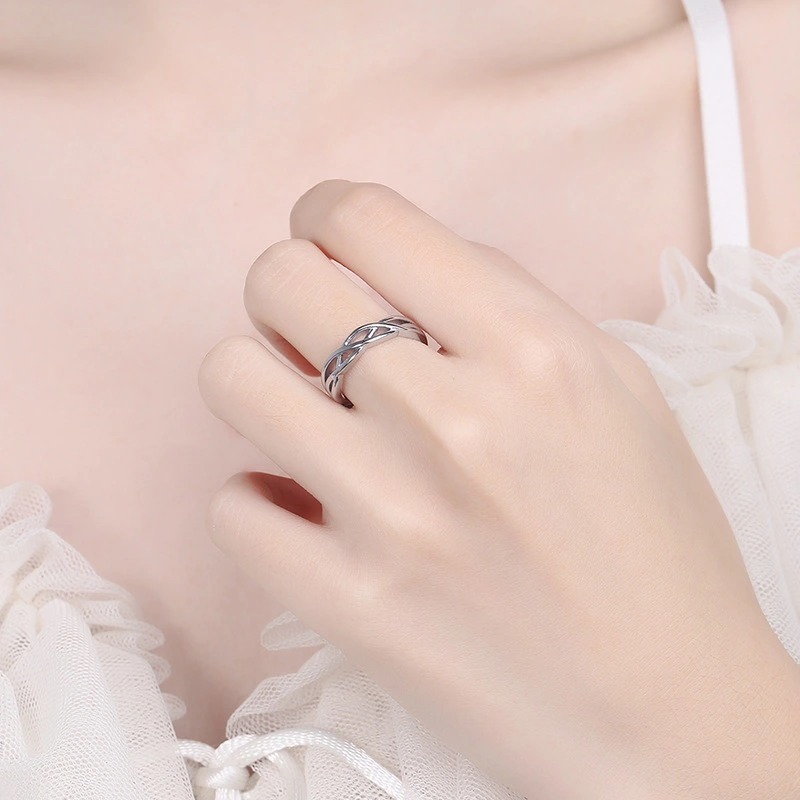 Nhẫn Đôi Bạc Nhẫn Cặp Bạc - Nữ Hoàng Trong Lòng Anh - BẠC HIỂU MINH NC649