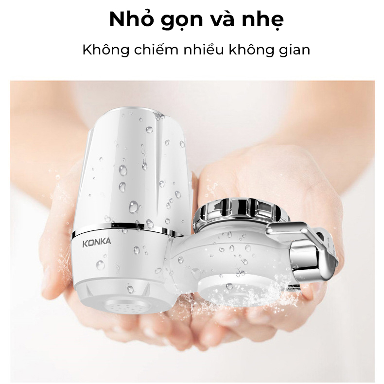 Bộ lọc nước Konka KPW - LT01 lọc sạch nước an toàn không mùi clo, công nghệ 9 màng lọc, máy lắp trực tiếp tại vòi nước -Hàng nhập khẩu