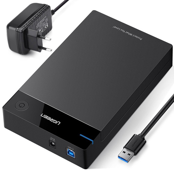 Hình ảnh Vỏ Hộp đựng ổ cứng 3.5 inch Sata/USB 3.0 hỗ trợ 10TB UGREEN 50422 - Hàng Chính Hãng