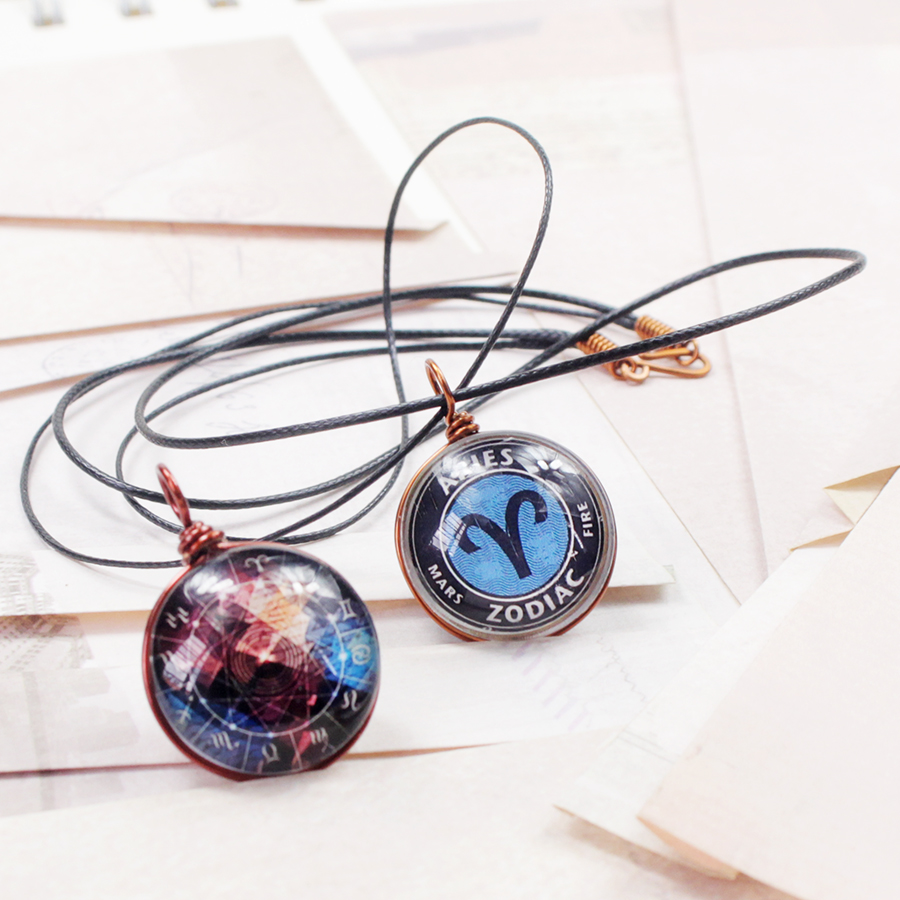 Dây chuyền 12 cung hoàng đạo Zodiac màu sắc tươi sáng 06647-DC002