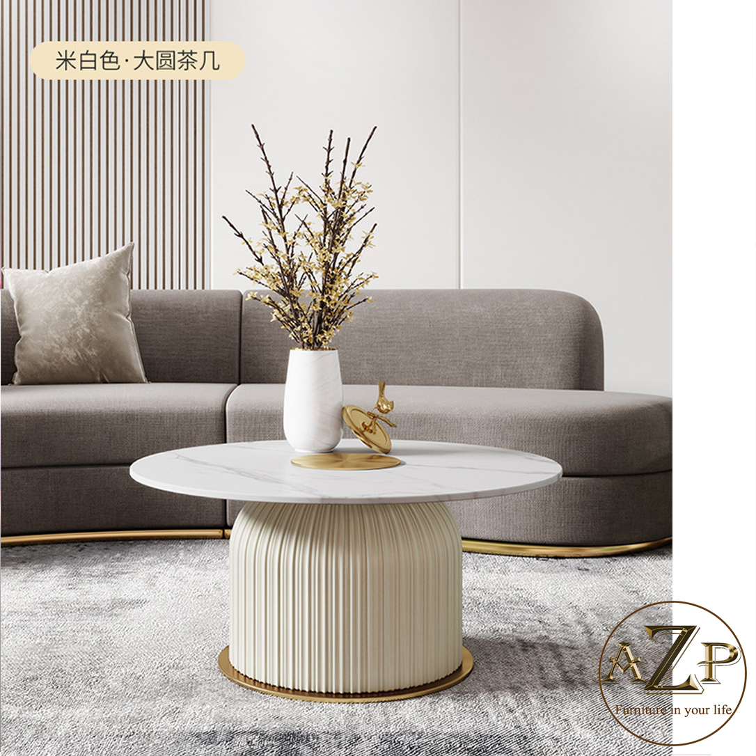 Bàn Sofa Mặt Đá Nhóm Cao Cấp Dòng Đương Đại AZP-966 Xu Hướng Mới Nhất