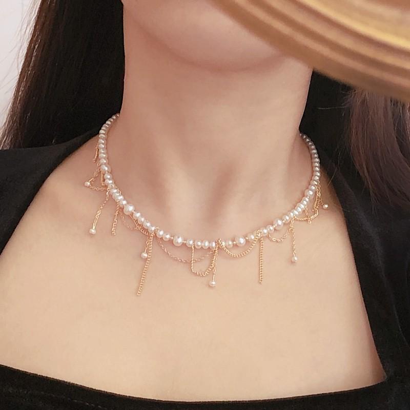 Vòng cổ nữ đính ngọc sang trọng quyến rũ