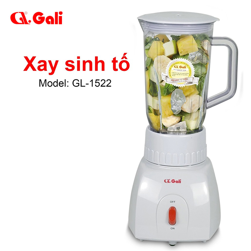 Máy xay sinh tố 2 cối Gali GL-1522 - Hàng chính hãng