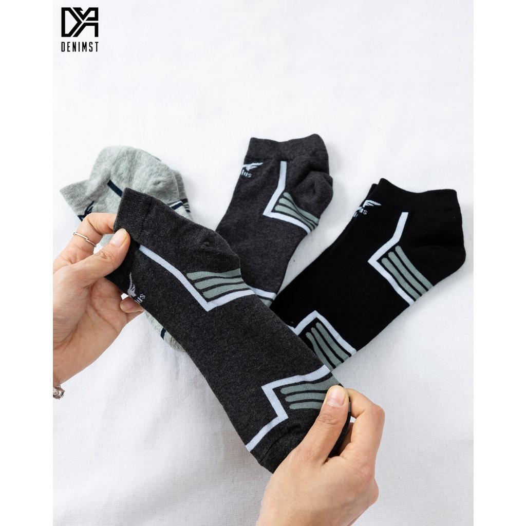 Tất Nam Mplus DENIMST 05 Cotton, Mềm Mại, Dày Dặn, Đa Dạng Màu Sắc, Form Free Size