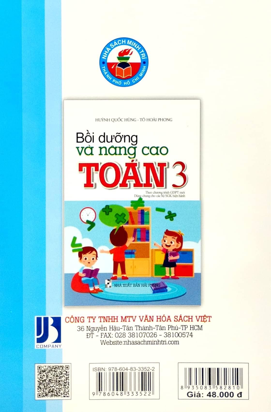 Bồi Dưỡng Và Nâng Cao Toán 3 (Biên Soạn Theo Chương Trinh GDPT Mới) (Dùng Chung Cho Các Bộ SGK Hiện Hành)