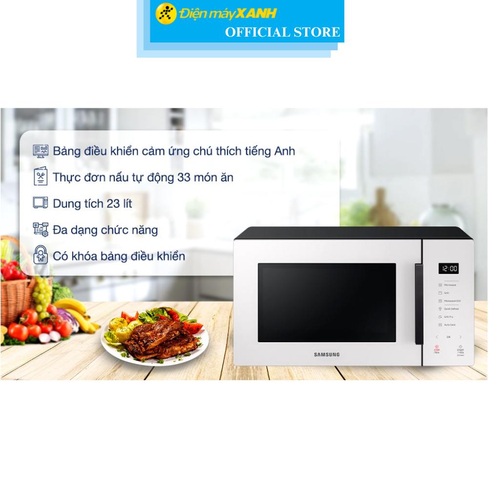 Lò vi sóng có nướng Samsung MG23T5018CE/SV 23 lít - Hàng Chính Hãng