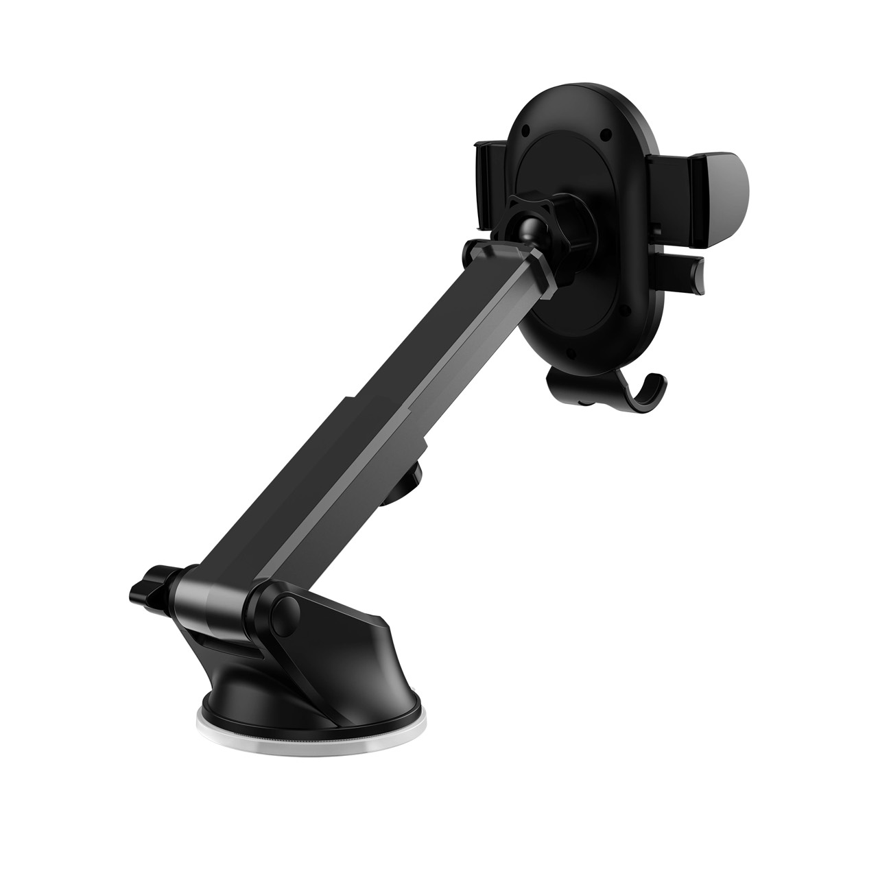 Giá đỡ điện thoại Wiwu CH012 Car Mount trên ô tô làm bằng hợp kim nhôm, có miếng đệm cao su chống trượt, giá đỡ ổn định, chắc chắn - Hàng chính hãng