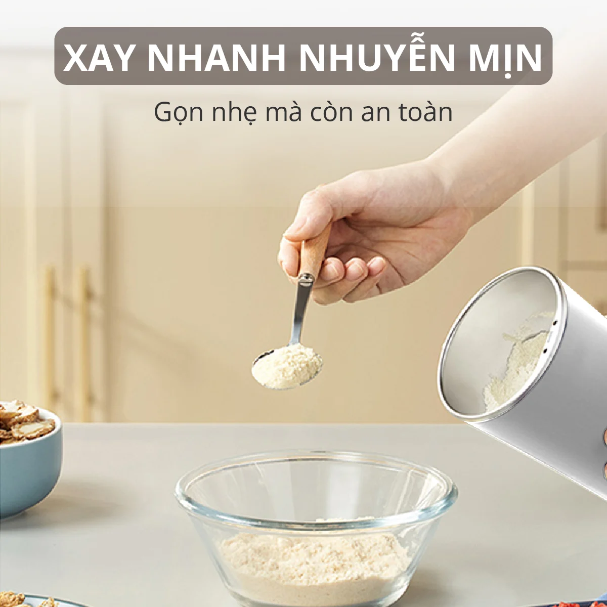 Máy xay bột khô mini siêu mịn