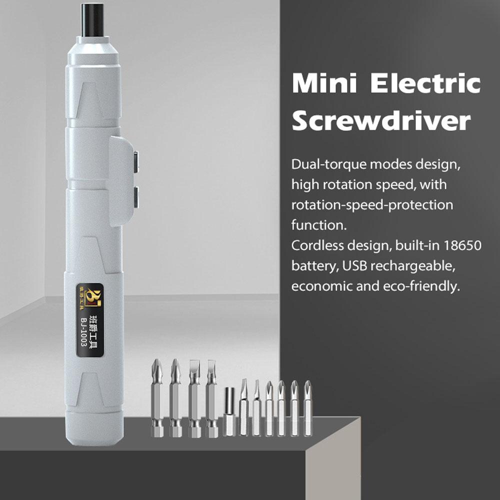 Cordless USB Rechargeable Electric Screwdriver Mini Power Tool Multifunction Screw Driver for Repairing Clock Electronic