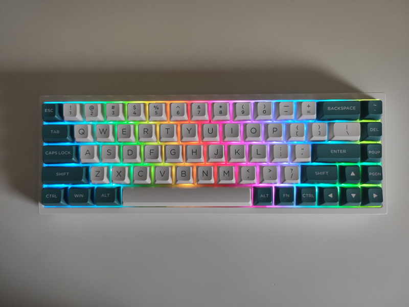 Bàn phím cơ FL-Esports FL680SAM (Night Black/Peach/Aqua Green/Purple/Banana) 3 mode - Hàng chính hãng