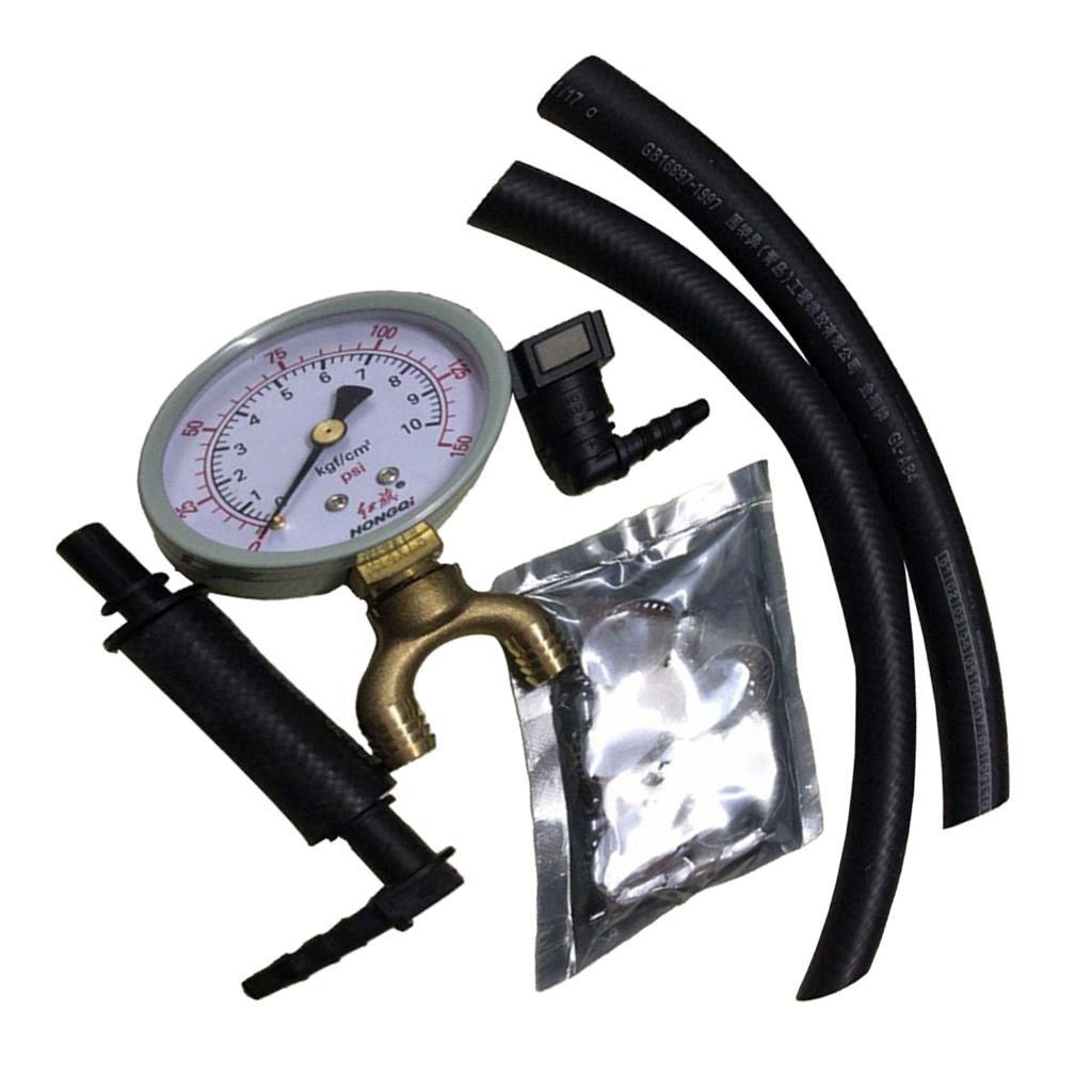 Universal Petrol  Fuel Pressure Gauge Tester Pump Diagnostic Tool Kit