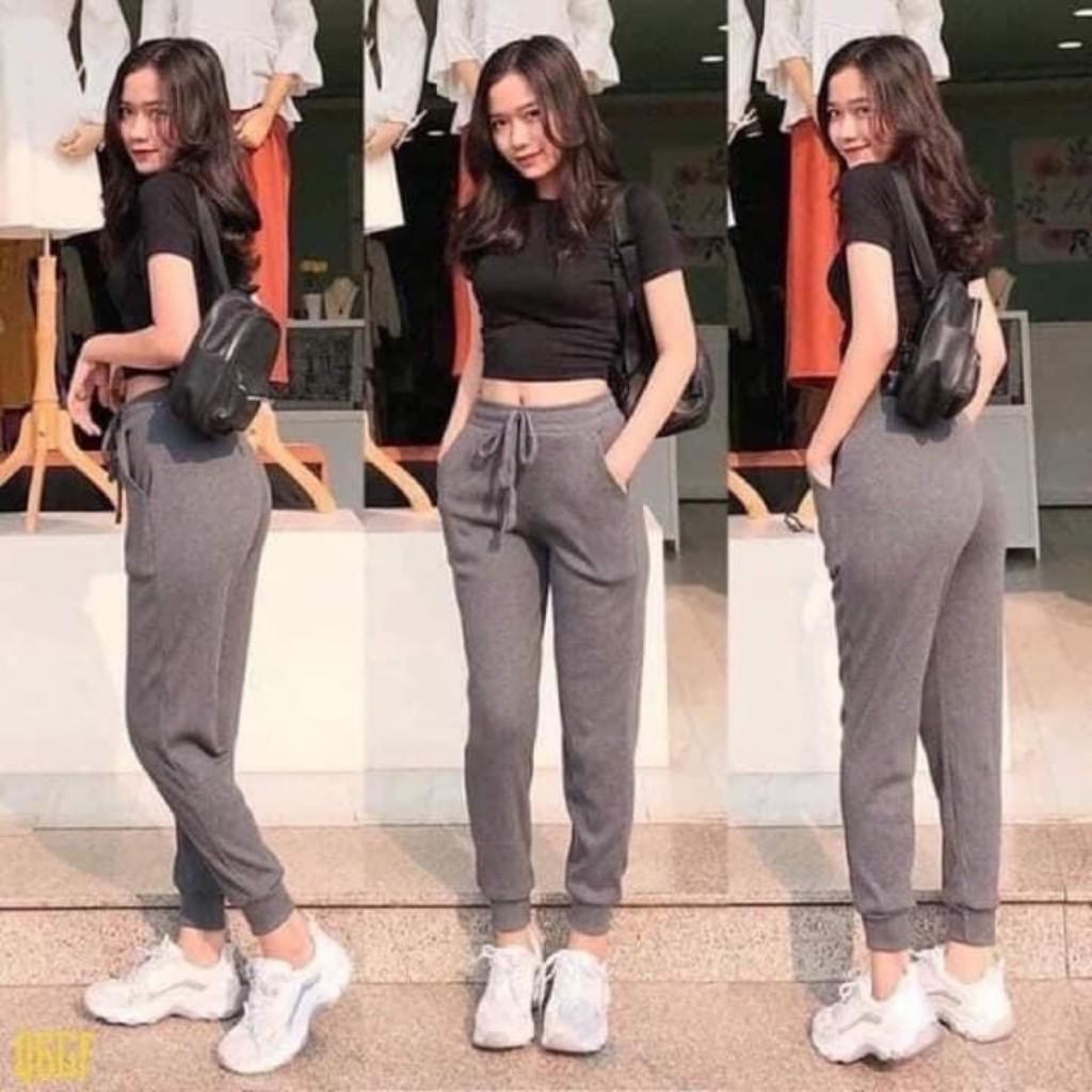 Quần Jogger Len Tăm Nữ Cao Cấp ( Dày Dặn, Siêu Ấm, Giữ Nhiệt )