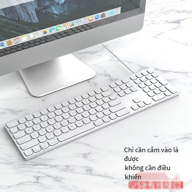 Bàn phím có dây hợp kim nhôm 3 vùng mới giá rẻ nhất trong năm phù hợp với tất cả các máy tính hệ thống Apple phím cấu trúc chữ X