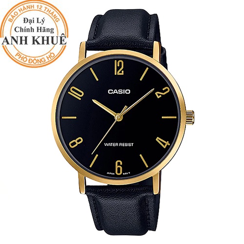 Đồng hồ nam dây da Casio Anh Khuê MTP-VT01GL-1B2UDF