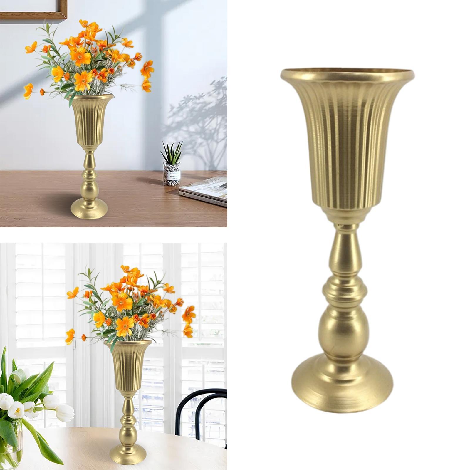 Metal Flowers Vase Holder Pot Table Centerpieces for Wedding Party