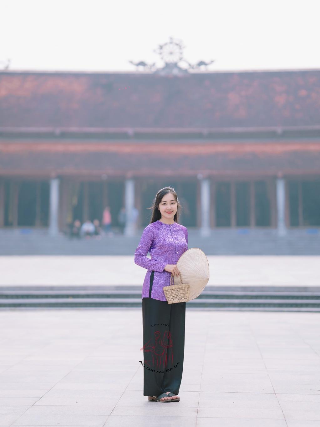 Bộ áo bà ba gấm Tím- Có bộ bà ba Bigsize- may sỉ bà ba toàn quốc - May bộ bà ba theo yêu cầu - Bộ gấm tím tốt