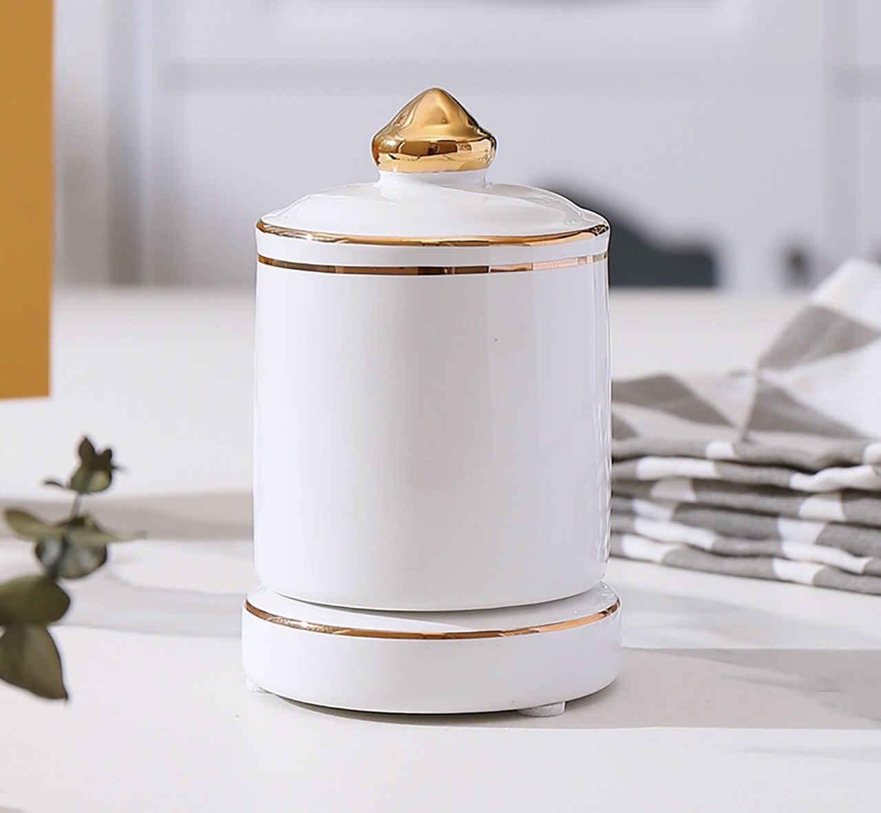 LỌ ĐỰNG TĂM BẰNG SỨ XƯƠNG CAO CẤP SANG TRỌNG - VD191