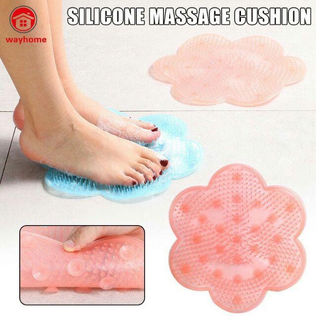 Tấm Silicon chà lưng massage lưng, massage chân
