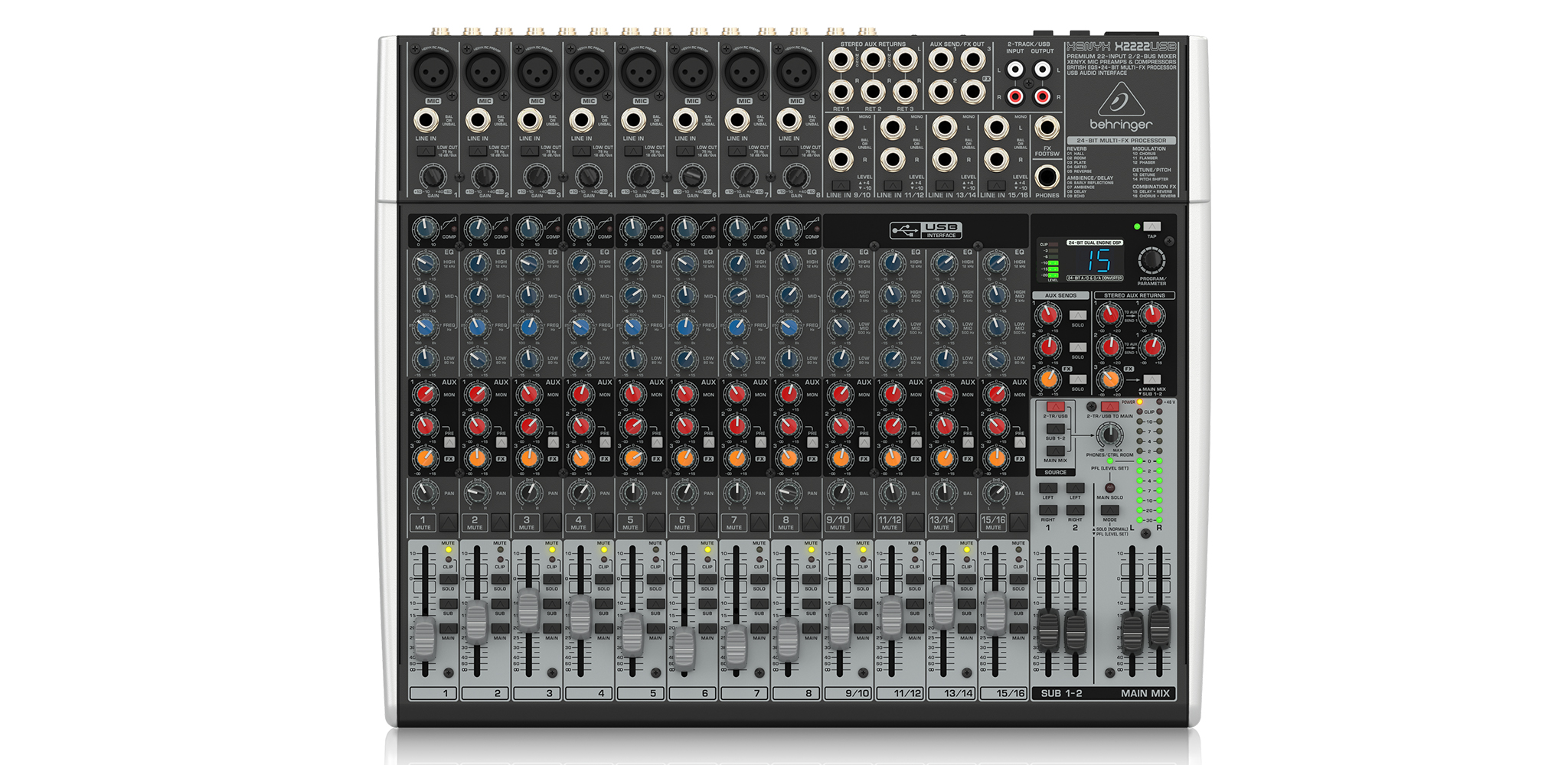 X2222USB Analog Mixer Behringer- HÀNG CHÍNH HÃNG
