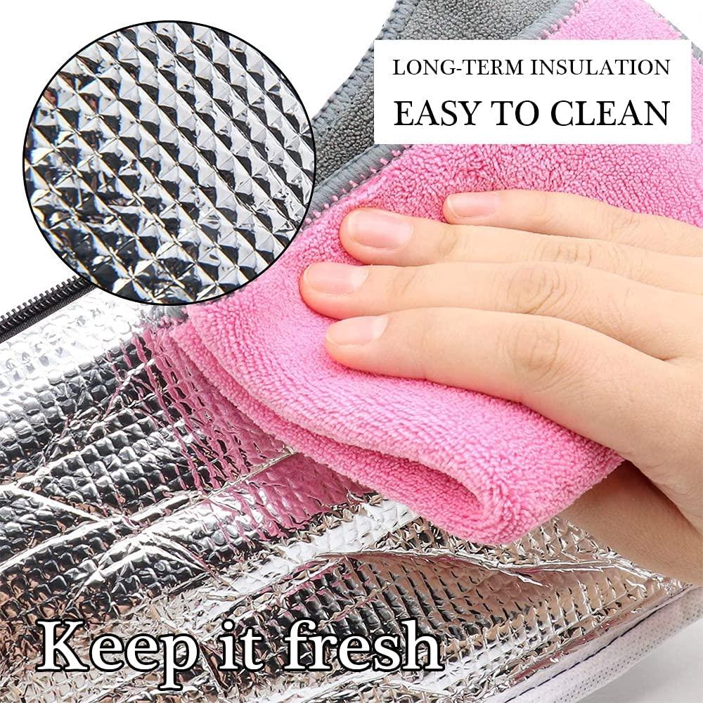 Túi làm mát 2PC có thể gập lại, túi làm mát mini cho đi, túi nhiệt có thể gập lại nhỏ, túi ăn trưa có thể gập lại, túi làm mát túi ăn trưa nhỏ, túi làm mát ăn trưa, túi nhỏ, túi làm mát