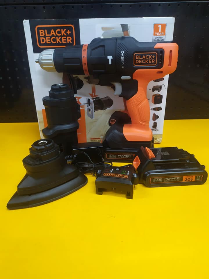 Máy khoan pin đa năng 18V Evo BLACK & DECKER EVO185B1-B1- Hàng chính hãng